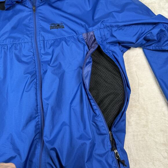 VTG Patagonia Velocity Shell Jacket Men's Size Large Light Running Lined Vent - Picture 6 of 9